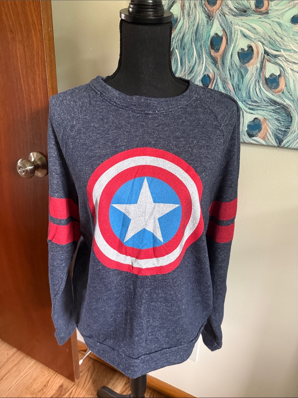 Captain America Ladies Crewneck